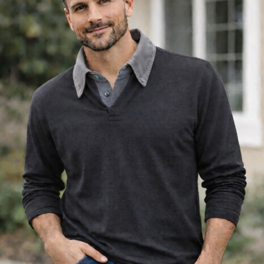 NWT Kenneth Cole Layered Collar Pullover Men's Size Medium